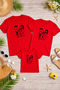 Family Matching Oversize T-Shirt for Mom, Dad, and Child, 100% Cotton, Printed, Comfortable Fit (3 Pieces Must Be Ordered Separately - Sold Individually)