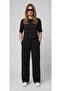 A W Women's Stoned Crop T-Shirt Pants
