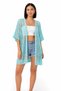 Women's Lace Look Mesh Kimono Pareo Cardigan - 2