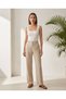 Summer Wide-Strapped Square Neck Ribbed Knit Blouse Undershirt - 2