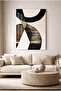 Black and Bronze Minimalist Geometric Decorative Tempered Glass Table - Business, Home and School Table - 2