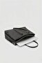 15" Twill Textured Technical Fabric Laptop Bag Black - 5