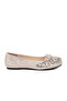 Gray Stone Embroidered Women's Ballerinas - 2