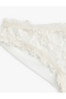 Lace Ruffle Detailed Comfortable Fit Bridal Brazilian Panties - 8