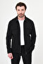 Textured Slim Fit Shirt Collar Seasonal Men's Coat Black - 39668.26Y - 4
