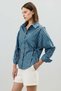 Blue Checkered Lace-Up Women's Shirt - 4
