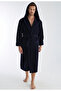 Men's Hooded Ribbed Bamboo Cotton Soft Absorbent Luxury Bathrobe - 2