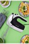 Hand Mixer, 5 Speed Options, 2 Beaters, 2 Dough Hooks,(250W) Black-White (ME-HM8003) - 3