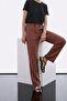 Women's Elastic Casual Loose Tile Linen Trousers - 6