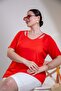 Women's Plus Size V-Neck Detailed Blouse - 5