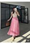 Elastic Waist Tencel Crinkle Skirt - 2