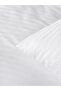 Cotton Satin Striped Double Duvet Cover Set - 4