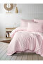 Cotton Satin Striped Double Duvet Cover Set