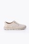 Dekosa Beige 100% Genuine Leather Orthopedic Casual Men's Shoes