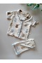 Classic Ribbed 2-Piece Baby Boy Summer Pajama Set - 100% Cotton - 2