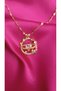 316L Steel Gold Color Zircon Stone Heart Detailed Butterfly Figured Women's Necklace – Stylish and Elegant Design - 4