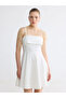 Trendlucky Bead Embellished String Strap Mini Dress with Difference - 3