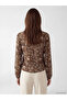 Nevavm Contrast Collar Floral Blouse - 4