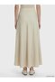 Vizyon New Season A-Line Skirt with Zipper at the Waist - 4