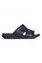 Edu 5054 Black Leather Men's Flip Flops