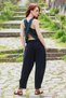 Lace-Up Waist Pocketed Loose Fit Women's Authentic Shalwar Trousers - 4
