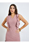 Pink Ruffle Detail Eyelet Tiered Maxi Dress - 3