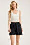 Embroidered Motif Cotton Shorts