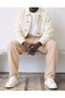 Men's Premium Comfort Loose Jogger Mink Linen Trousers - 4