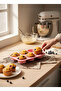 6-Piece Silicone Flat Muffin and Cupcake Mold - Non-Stick One-Piece Flexible Cake Mold 25X16 cm