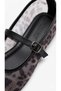 Leopard Patterned Black Women's Ballerinas - 2