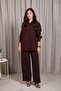 Brown Soft Crepe Trouser Set – Elegant Everyday Comfort