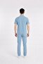 Zulu Model Cool Petrol Blue Color Soft Lycra Men's Scrubs Uniform Set - 3