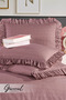 Bellia |   Ruffled Single Duvet Cover Set |   Pillowcase |   Duvet Cover |   Bedspread |   Dowry |   Sleeping Set - 160 X 220 cm - 4