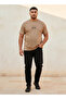 Men Regular Fit Crew Neck Short Sleeves Slogan Print T-shirt - 3