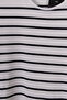 Women's Plus Size Lycra Crew Neck Striped Short Sleeve Mom T-Shirt Combed Cotton Blouse - 6