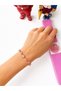 Pink Stone Gold Bracelet |   Elegant Sparkling Stone Detailed Stylish Women's Bracelet - 2