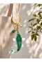Aventurine Stone Koi Fish Keychain |   Handmade Epoxy Gold Luck Abundance Accessory - 2