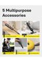 Car Vacuum, 20000Pa Cordless Vacuum Cleaner and Air Duster, 6-in-1 Portable Handheld Vacuum, 5-Nozzles for Car, Home, Office - 5