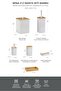 Mina Square White Real Bamboo Detailed 6-Piece Bathroom Set with Tray - 3