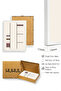 White Wooden Framed 3-Piece Bauhaus Painting Huhu510 - Triple Painting Set White Frame - 2