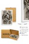 White Wooden Framed Mustafa Kemal Atatürk Printed Painting Huhu497 - Single Painting White Frame - 2