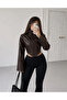 Waist Sitting Chair Crop Leather Jacket