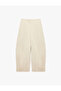 Cotton Epaulet Detailed Pocketed Oversize High Waist Parachute Pants - 3