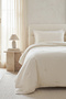Embroidered Ecru Double Bedspread Set 1 Piece 250X230/2 Pieces 50X70