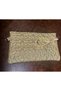 Star Stitched Clutch Star Silvery Gold Women's Bag - 2