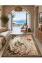 Sdt Fish Theme Patterned Modern Woven Base Decorative Carpet Mosso3446 - 3