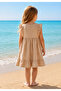Girl's Embroidered Ruffle Dress - 2