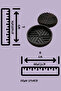 Geometric Design Grinder with Magnet - Spice, Tobacco, and Herbal Grinder (6X3 cm) - 3