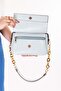 Women's Double Compartment Hand and Shoulder Bag Ald.1153 Blue - 4