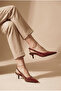 Phoebe Lia Women's Pointed Toe Open Back Thin Heeled Patent Leather Shoes 0012200 - 5